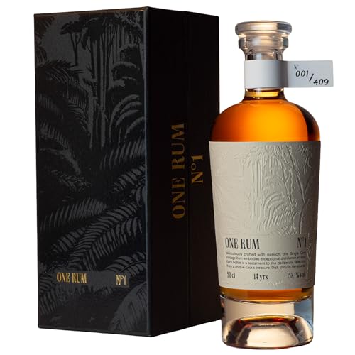 ONE RUM No. 1: Venezuela | Añejado 14 Años | Column Still | Edición Exclusiva Limitada a 409 Botellas | 52.1% Vol.