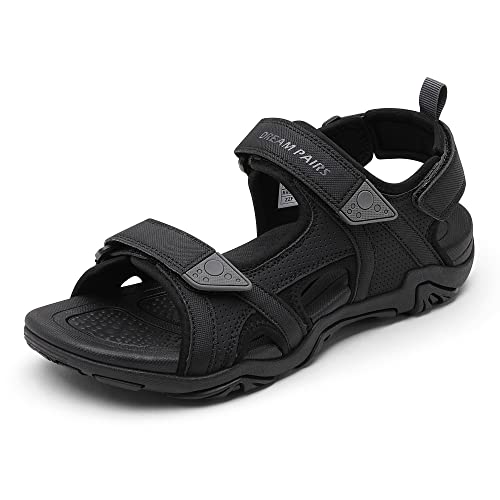 DREAM PAIRS Sandálias de homem caminhada água praia desportos ao ar livre desportivo arco apoio verão sandálias