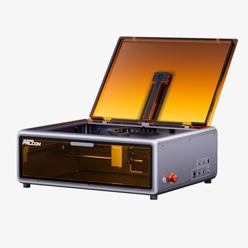 Creality Falcon A1 10 W gravado a laser, cortador a laser incluído com suporte de ar, posicionamento da câmera Hd, laser de segurança classe 1 para madeira, metal, acrílico, para iniciantes