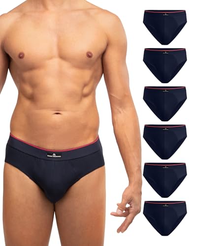 DANISH ENDURANCE Cuecas homem Slip de algodão, Slips homem respiráveis, 3 Pack - cuecas para homem, Slips homem algodão, Slip homem