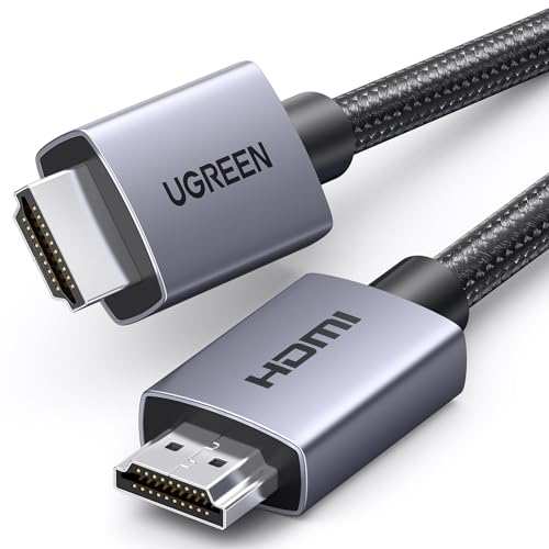 UGREEN Cabo HDMI 2.0 4K 60Hz 3D HDR ARC Dolby Vision compatível com PS5 PS4 Xbox barra de som TV nylon trançado, 1 m