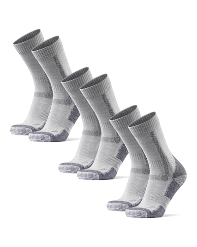 DANISH ENDURANCE Meias anti-bolhas caminhadas de lã Merino, unissexo, 3 pacotes - meias de caminhada para homem e mulher, Trekking