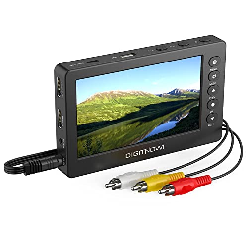 Conversor de captura de vídeo, HD 1080P 60FPS conversor de vídeo USB 2.0 com ecrã OLED de 5", gravador de vídeo AV e HDMI captura de VCR, DVD, fitas VHS, Hi8, câmaras de vídeo, sistemas de jogos