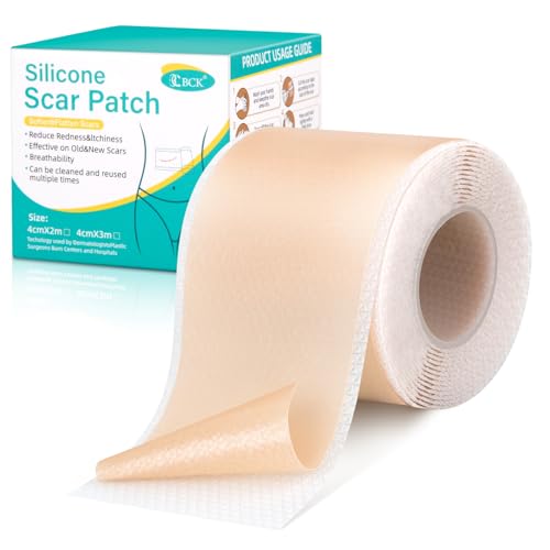 Remendo cicatrizante de 150 cm reutilizáveis - Tintas cicatrizantes médicas para cesariana e quelóides, hipoalergénico, respirável, impermeável