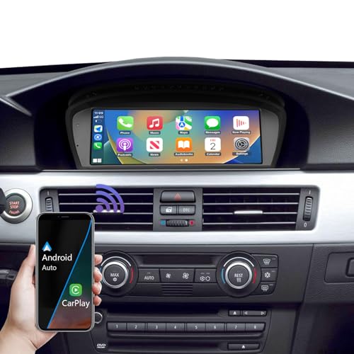 Road Top 8,8 polegadas sem fios Carplay Car rádio carro para BMW 3 5 série E90/E91/E92/E93/E60/E61 ano 2003-2008 com sistema CCC, ecrã táctil para Carplay/Android Auto/Mirrorlink