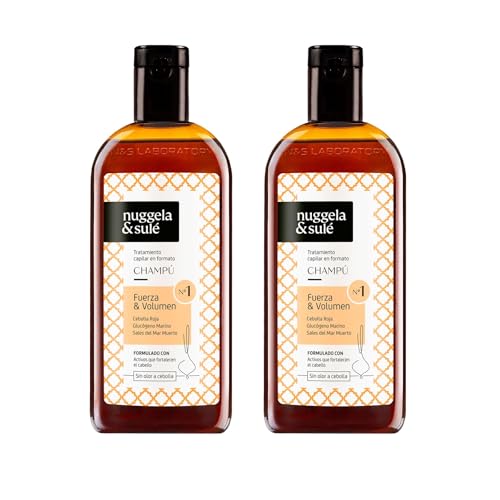 Nuggela & Sulé Shampoo número 1 com extrato de cebola vermelha. Fortalece e estimula o crescimento do cabelo. 2 x 250 ml