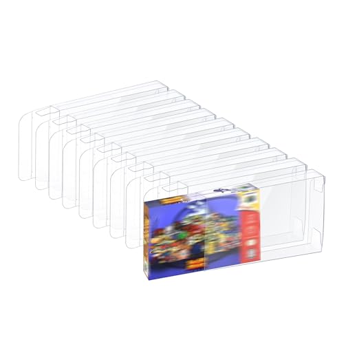 Mcbazel Lote de 10 Fundas Protectoras Transparentes para Cartuchos de Juegos Nintendo N64 Compatible con Juegos de Nintendo 64, Cartuchos Nintendo 64, para Zelda Nintendo 64