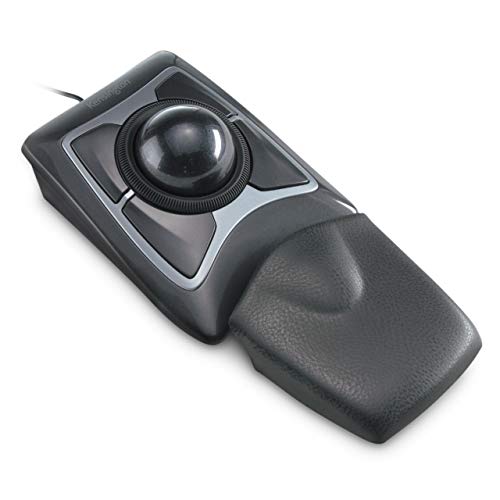 Kensington Kensinton 64325 Rato especialista, rato com cabo e trackball compacto e ergonómico, para Mac e Windows, com anel de rolagem, design ambidestro e rastreamento ótico, cinzento