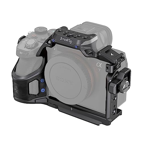 SMALLRIG Kit de gaiola com cabo Clamp para Sony A 7R V / A7 IV / A7S III, gaiola de câmara com vários pontos de montagem de acessórios, placa de libertação rápida incorporada para arca-Swiss - 4308