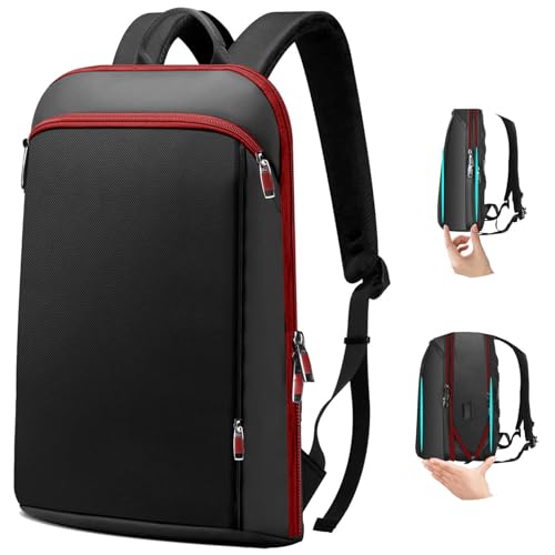 ZINZ 15,6 polegadas fino e expansível mochila anti-roubo impermeável trabalho viagem mochila portátil com porta USB, para homem mulher mochila