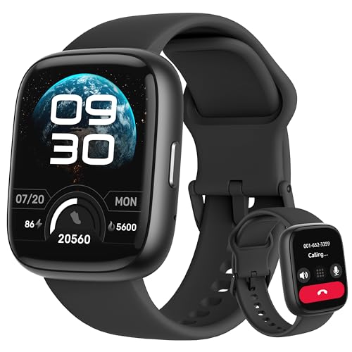 LODIMEKE 1,83" Relógio inteligente mulher homem com Alexa, Smartwatch desportivo IP68 para chuveiro, notificações Whatsapp/chamadas monitor sonho/stress/cardiíaco relógio barato para Android iOS