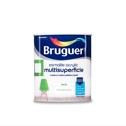 Bruguer Acrylic Multisuperfície esmalte de água mate branco permanente 750 ml