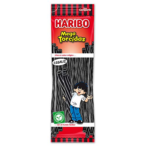 Haribo - Mega torcida, sabor de alcaçuz, 200 g