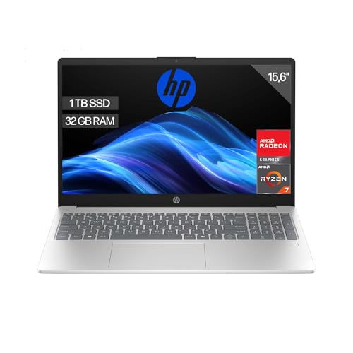 HP 15-fc0240ns Computador portátil FHD de 15,6" (AMD Ryzen 7-7730U, 32 GB RAM, 1TB SSD, AMD Radeon Graphics, sem sistema operacional) prateado - teclado QWERTY espanhol