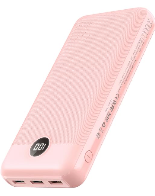 VEGER Power Bank 30000 mAh, bateria externa com ecrã LED bateria portátil USB C carregamento rápido PD 20 W QC 3.0 com 2 entradas e 4 saídas, compatível com iPhone, Samsung, Huawei, tablet e muito