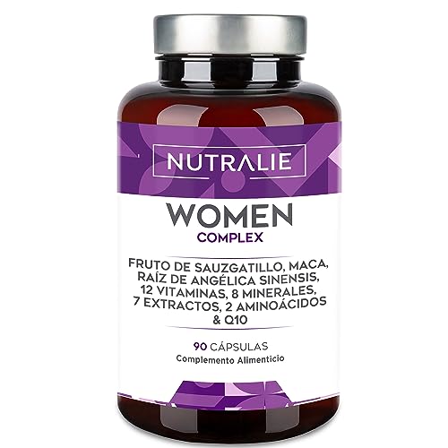 Multivitaminas mulher complex - energia - equilíbrio hormonal - imunitária - pele pelo - ossos - complexo vitamina completo 20 vitaminas e minerais, 90 cápsulas