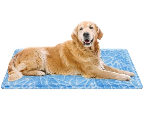 Pecute Manta refrescante para cães e gatos 50 * 90 cm, cama tapete frio para cães verão, animais de estimação tapete auto-refrigeração - Pet Cooling Mat
