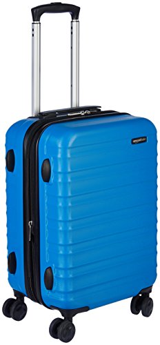 Amazon Basics - Mala de viagem rígida giratória, azul claro, 55 cm, 1 Peça