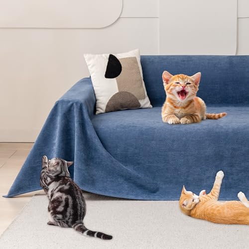 Protetor para sofá para gatos, capa para sofá de 2 lugares, capa impermeável para sofá, raspador de gatos, sofá, protetor de sofá para gatos, riscos e cães animais de estimação, antiderrapante,