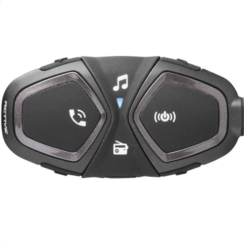 INTERPHONE Active HD Intercomunicador para capacete de moto, estéreo, alta fidelidade, 40 mm, 4 motociclistas, distância máxima 1 km, autonomia de 15 horas, rádio, GPS, TFT, impermeável IPX67