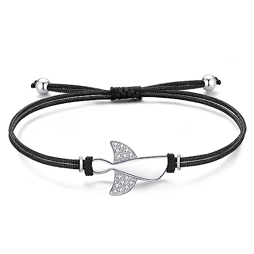 Jrêveinfini Pulseira anjo da guarda mulher menina prata 925, pulseira cordão mulher mãe e filha, presente de aniversário mulher menina com caixa de presente