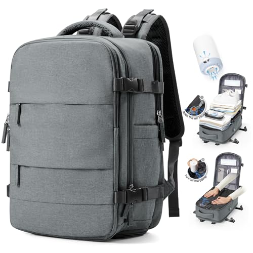 SZLX Mochila de viagem para mulher, mochila a vácuo, bagagem de mão 40 x 30 x 20 Ryanair Easyjet, mochila de transporte impermeável para desporto ao ar livre, malas de viagem para computador portátil