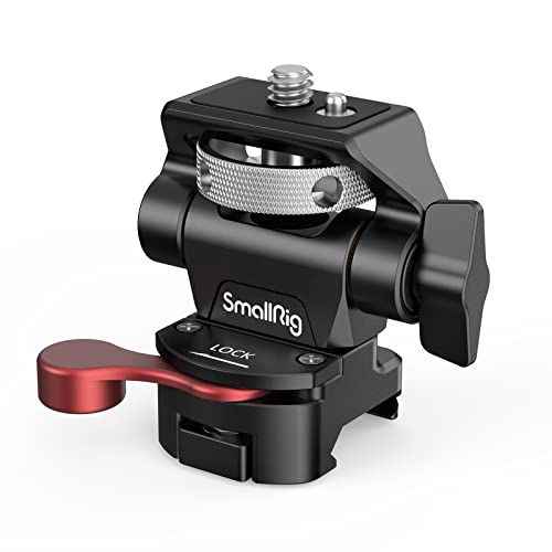 (Nova versão)SMALLRIG Câmara Monitor Mount com NATO Clamp, suporte monitor com rotação de 360°e inclinação de 180° com parafuso de borboleta para ajustar a tensão, carga máxima 2,3 kg/5,07 lb - 2906B