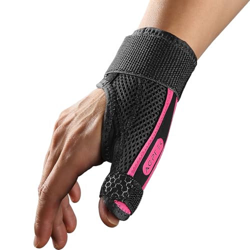 AGPTEK Pulseira polegar tala direita e esquerda, pulseira metálica tala dedo para artrite tendência alívio da dor do túnel carpo e entorse de polegar