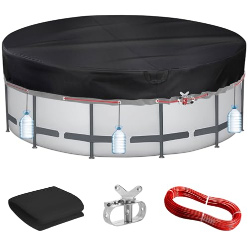 PATWING Cobertura de piscinas redondas Ø 493 Für Ø 450-488 cm piscinas, resistente a raios UV-Inverno para piscina für INTEX piscinas