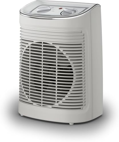 Rowenta Instant Comfort Aqua - aquecedor baixo consumo de até 2400 W, adequado para casas de banho, Silence 45 dBA, 2 velocidades, termostato mecânico função anti-geada, ventilador de ar frio, SO6510