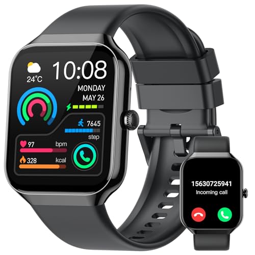 Relógio inteligente homem mulher, 2025 novo Smartwatch 1,96" chamada Bluetooth, monitor de sono/podómetro, 113 modos desportivos homem, pulseira atividade impermeável IP68 para Android iOS