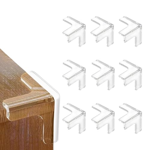 HoneyHolly 9 peças protetor de cantos para bebé macio, cantos protetores transparentes para bebé, protetores de cantos, móveis, caixas para cantos, super pegajosas, protege cantos bebé