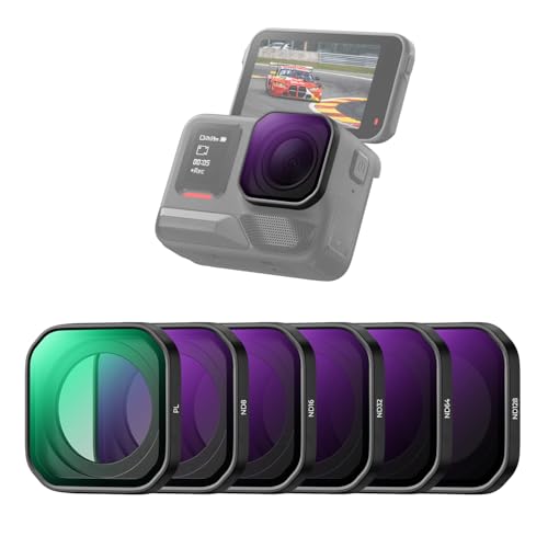 K&F Concept Conjunto de filtros ND 6Pack PL melhorados, compatível com Insta360 Ace Pro 2