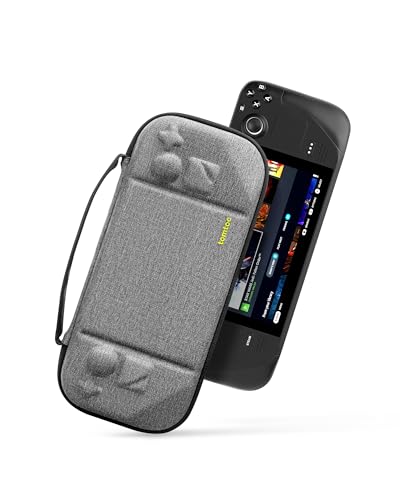 tomtoc Funda de Transporte Steam Deck/Steam Deck OLED, Estuche rígida de EVA de protección Total para Transportar la Consola Steam Deck y Sus Accesorios, antigolpes, Apto para Viajar, como Regalos