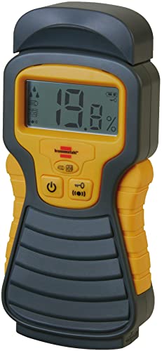 Brennenstuhl detetor de humidade MD de bateria 9V (sensor de humidade, determinação de humidade, para madeira, tapetes ou outros materiais de construção) preto