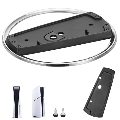 Hejo Suporte vertical para disco fino PS5, suporte fino durável para PS5 Pro, com almofadas e parafusos antiderrapantes, suporte vertical compatível para PS5 Slim e acessórios PS5 & PS5 Pro (preto)