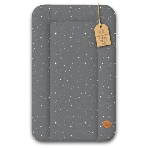 Trocador de bebé 70 x 50 cm - colchão impermeável portátil para confortável ou máquina de lavar almofada muda confortável trocador fraldas colchão colchão fácil de limpar galáxia B