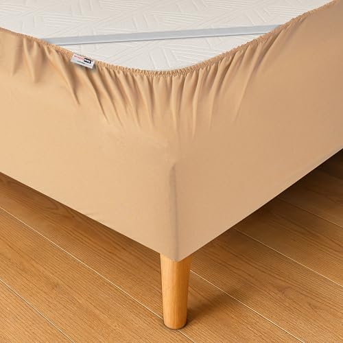WRAPPYBAG Cobre Somier 90 x 190 com elásticos: renove e modernize o seu antigo Sommier - cor bege, 6 tamanhos disponíveis