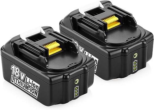 Energup 2 peças 18 V 5,0 Ah bateria de substituição para Makita 18 V bateria BL1840 BL1860 BL1850 BL1830 BL1820 BL1815 BL1820B BL1815B LXT400 com indicador LED