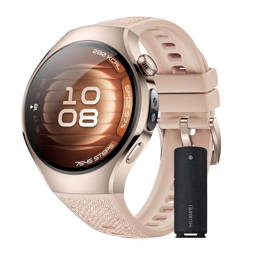 HUAWEI Watch 5, 42 mm Smartwatch , Sound Joy 2 preto, multi-sensor revolucionário X-Tap, SpO2 com ponta de dedo, Health Glance, ECG, HRV, eSIM, Android & iOS