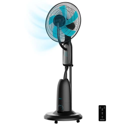Cecotec Ventoinha de nebulizador de água com controlo remoto EnergySilence 490 Freshessence. 90W, diâmetro de 16", 5 pás, depósito de 2,8 l, temporizador 7,5 h, indicador LED e oscilação