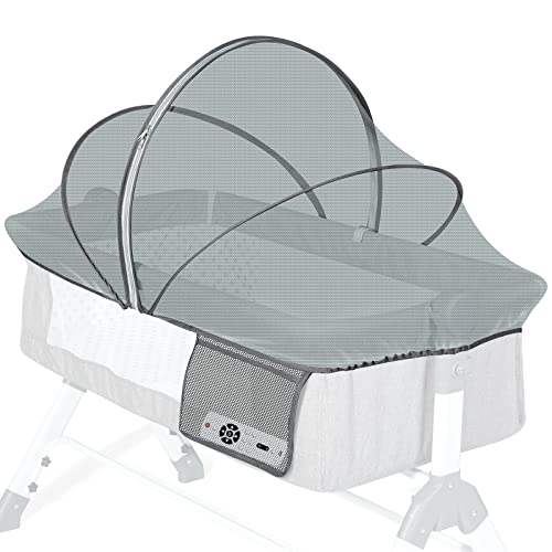 Orzbow Rede mosquiteira universal berço para bebé, respirável rede anti-mosquitos bebé com fecho de correr para berço de colecho, estável mosquiteira berço de viagem com malha densa, bloquear gatos e