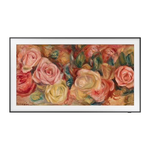 SAMSUNG TV The Frame 4K 2024 43LS03D Smart TV de 43" com galeria de arte com display mate, quadros intercambiáveis, volume de cor 100% com Quantum Dot e One Connect e cabo quase invisível
