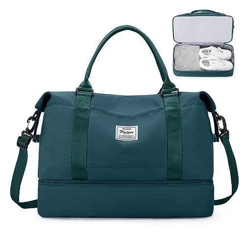 Bolsa de viagem para mulher, mala de desporto, mala de mão para bagagem, bolsa de ginásio impermeável, sacos de fim de semana para mulher, bolsa para hospital, bolsa de natação para praia, E4 - azul
