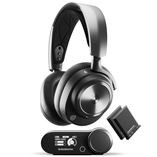 SteelSeries Arctis Nova Pro Wireless X - Auriculares gaming multisistema Xbox - Controladores magnéticos de neodímio - Cancelamento de ruído, Infinity Power System - Xbox, PC, PS5, PS4, Switch,