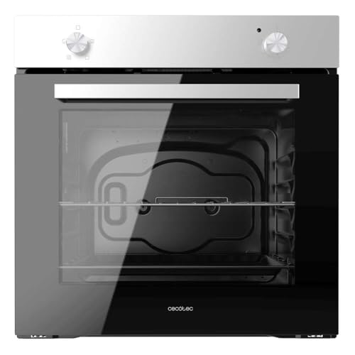 Cecotec Forno Integrável Convencional Bolero Hexa C126000 Inox A. 2800 W, Capacidade 77 L, baixo consumo, 4 funções, Steam Assist, Steam EasyClean, Fan, vidro triplo, luz interior