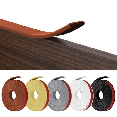 flintronic Forma U fita de madeira cantos, 3 m * 20 mm TPE protetor borda de móveis, cantoneiras coberturas auto-adesiva, proteção para mesas e móveis, portas de automóveis. (castanho)