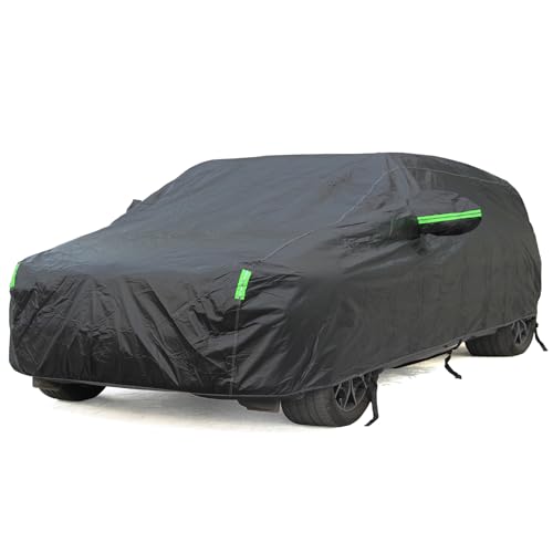 BEXITA Capa para carro de algodão impermeável exterior interior universal à prova de pó à prova de neve preta para Wagon; tamanho: L: Max490 cm