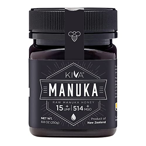 Kiva Mel de Manuka puro (Nova Zelândia) UMF 15+ certificado, 250 gramas.