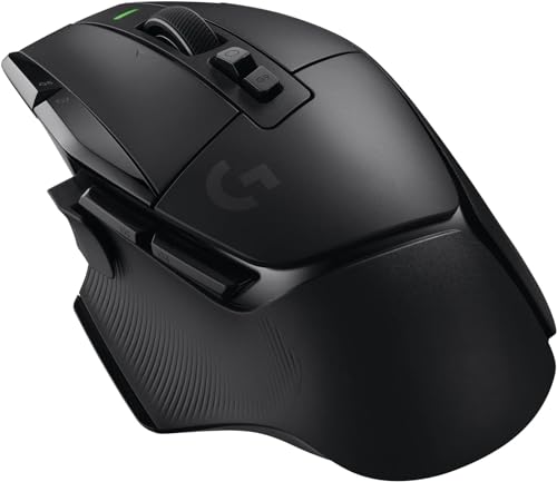 Logitech G G502 X LIGHTSPEED Rato sem fios para jogar, rato ótico com interruptores óptico-mecânicos híbridos LIGHTFORCE, sensor HERO 25K, compatível com PC - macOS/Windows - preto